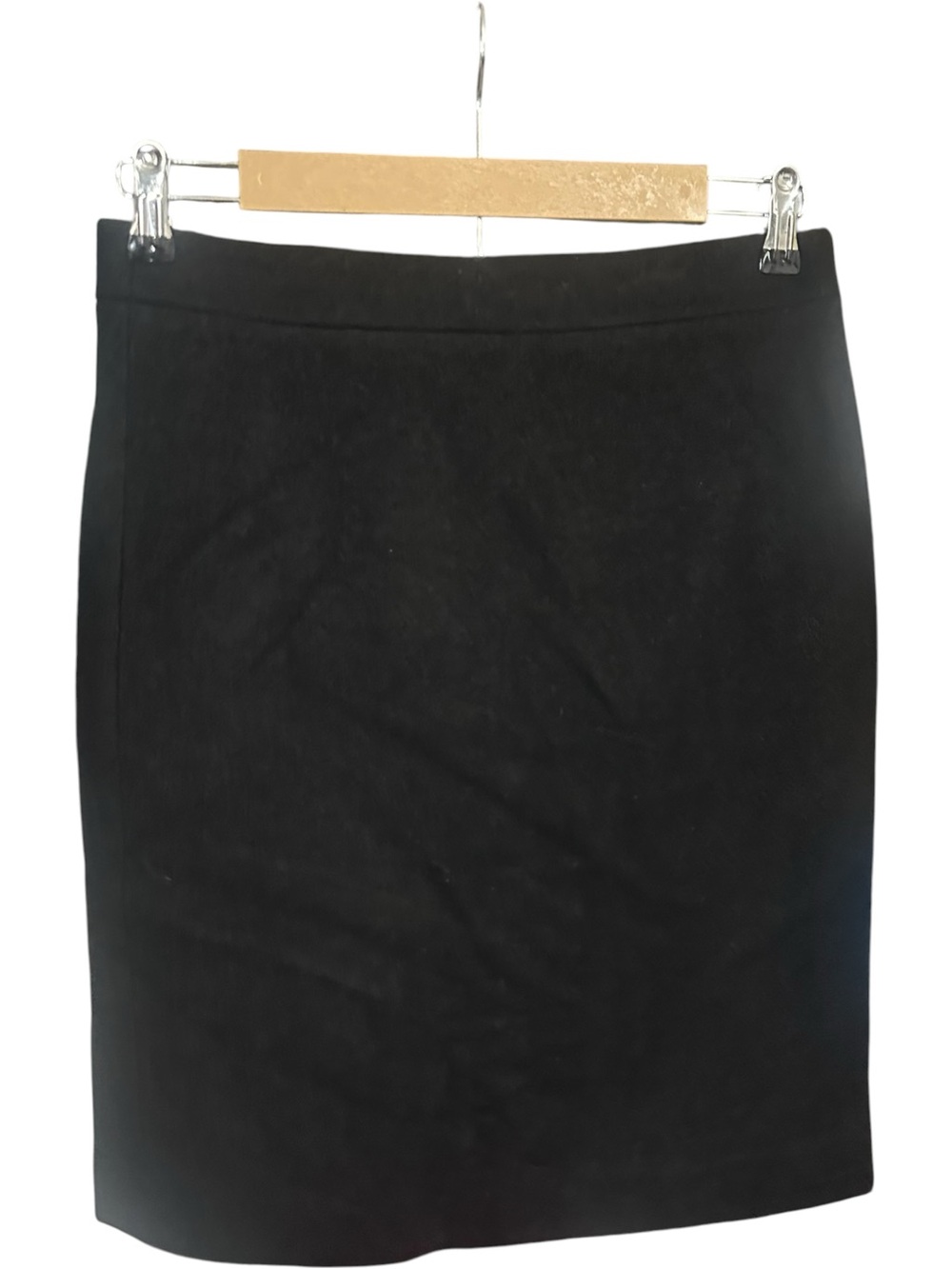 J.Crew Mercantile Double Serge Wool Pencil Skirt Black Size 2